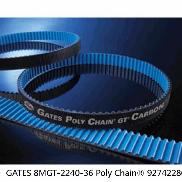 GATES 8MGT-2240-36 Poly Chain® 92742280 Poly Chain Belt - GT, 8 mm Pitch, 2240 m